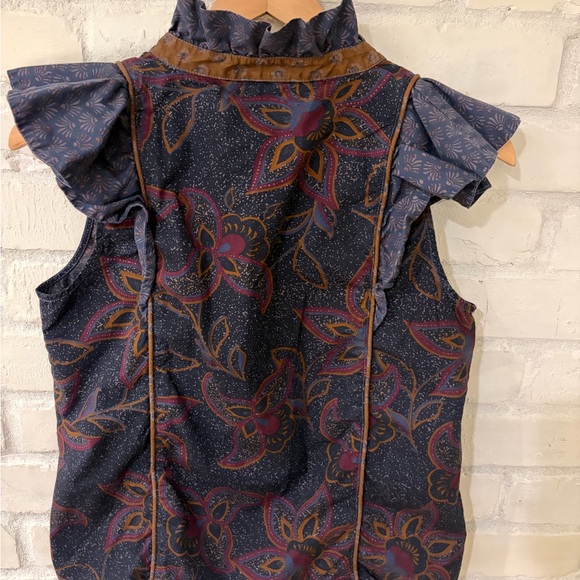 Sezane Ruffled Front Blouse - Picture 2 of 5